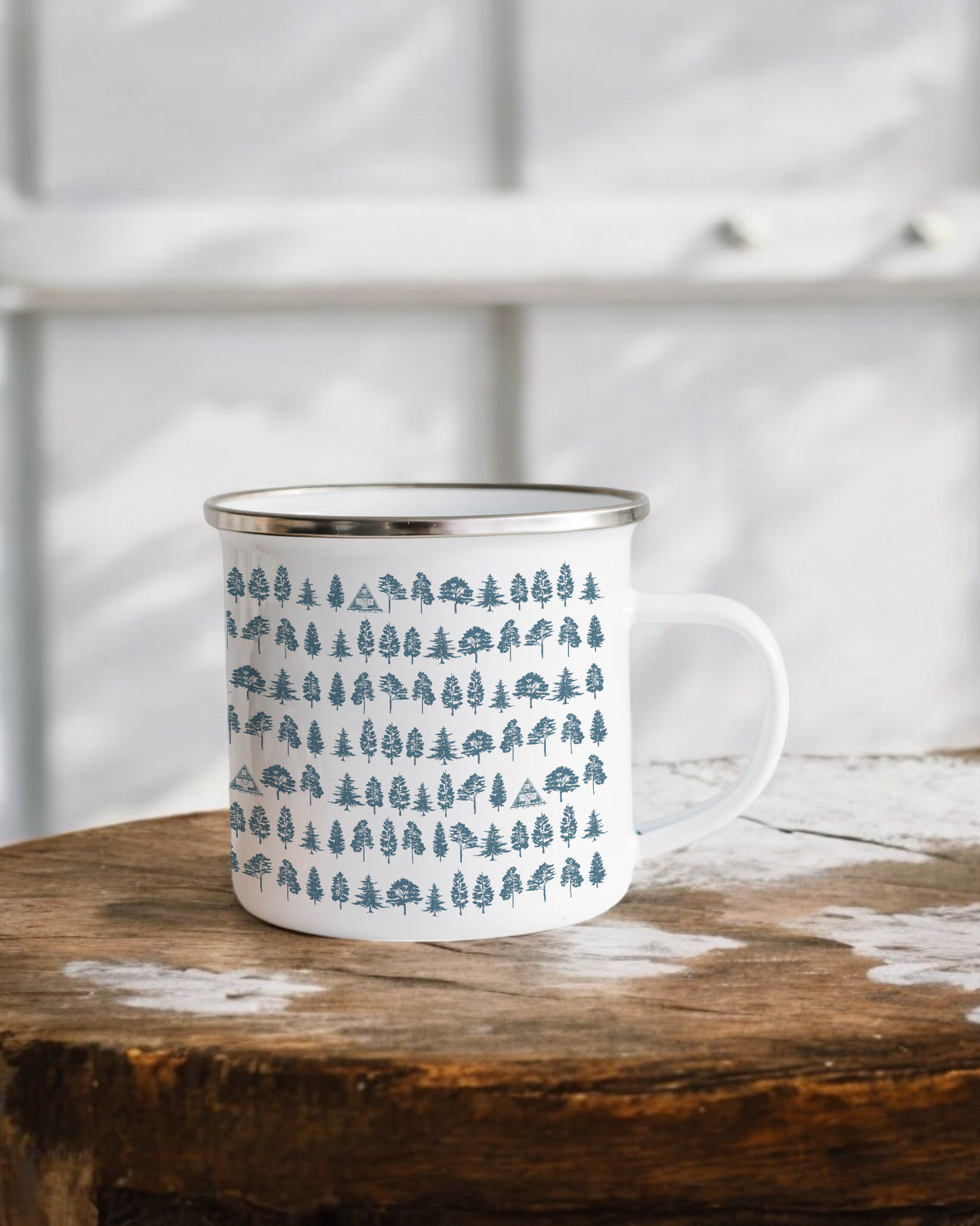 Let's get back to the woods - Enamel Camper Mug