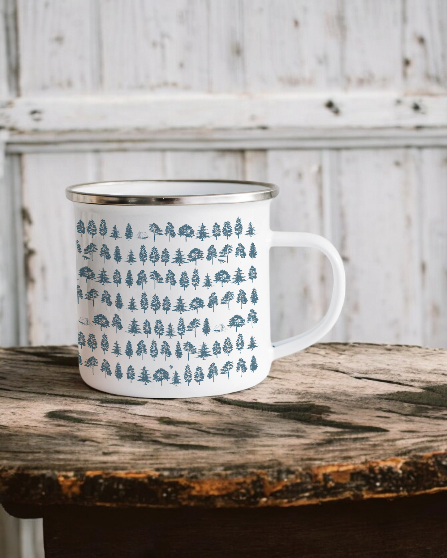 Let's get back to the woods - Enamel Camper Mug