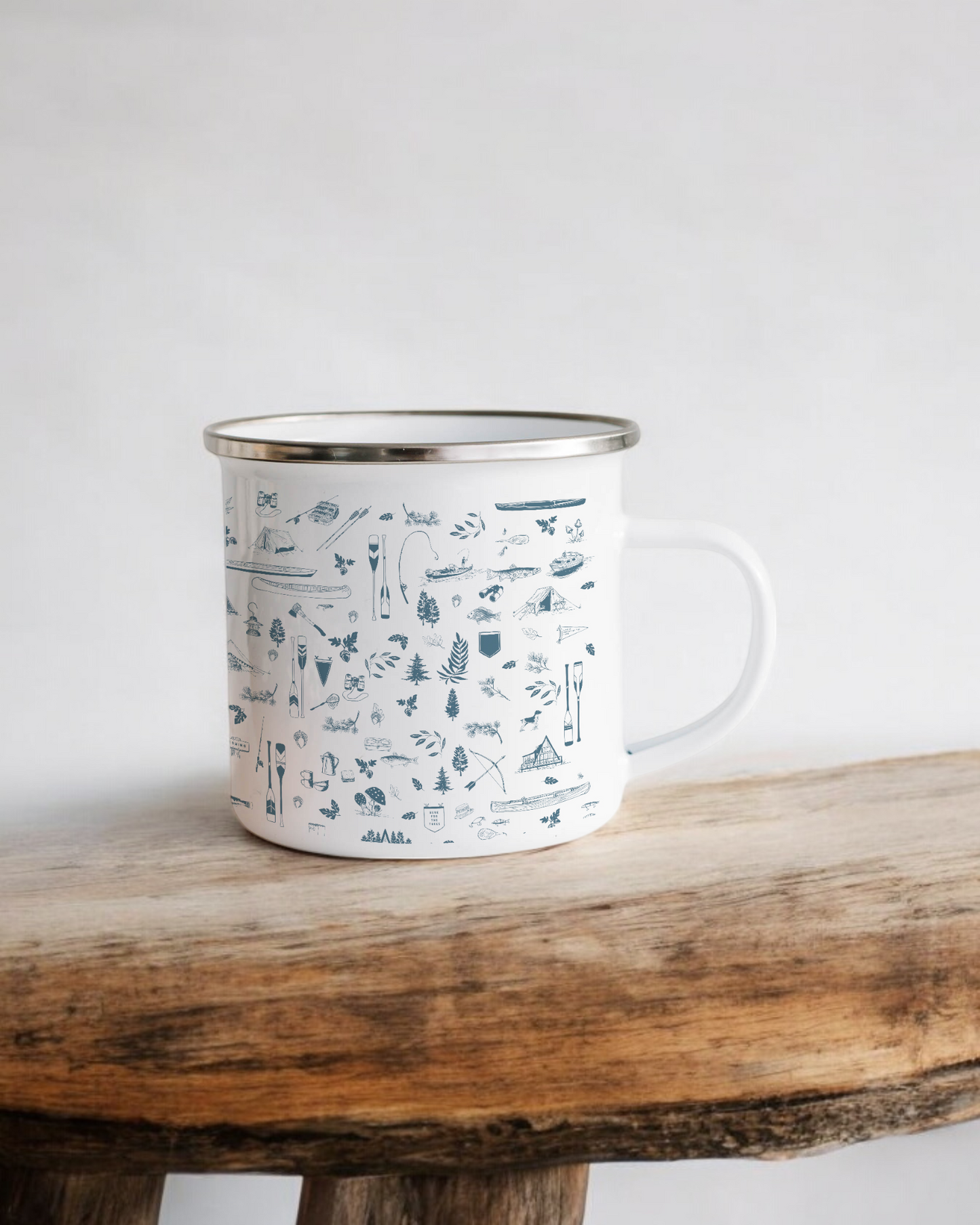 Let's get back to the woods - Enamel Camper Mug