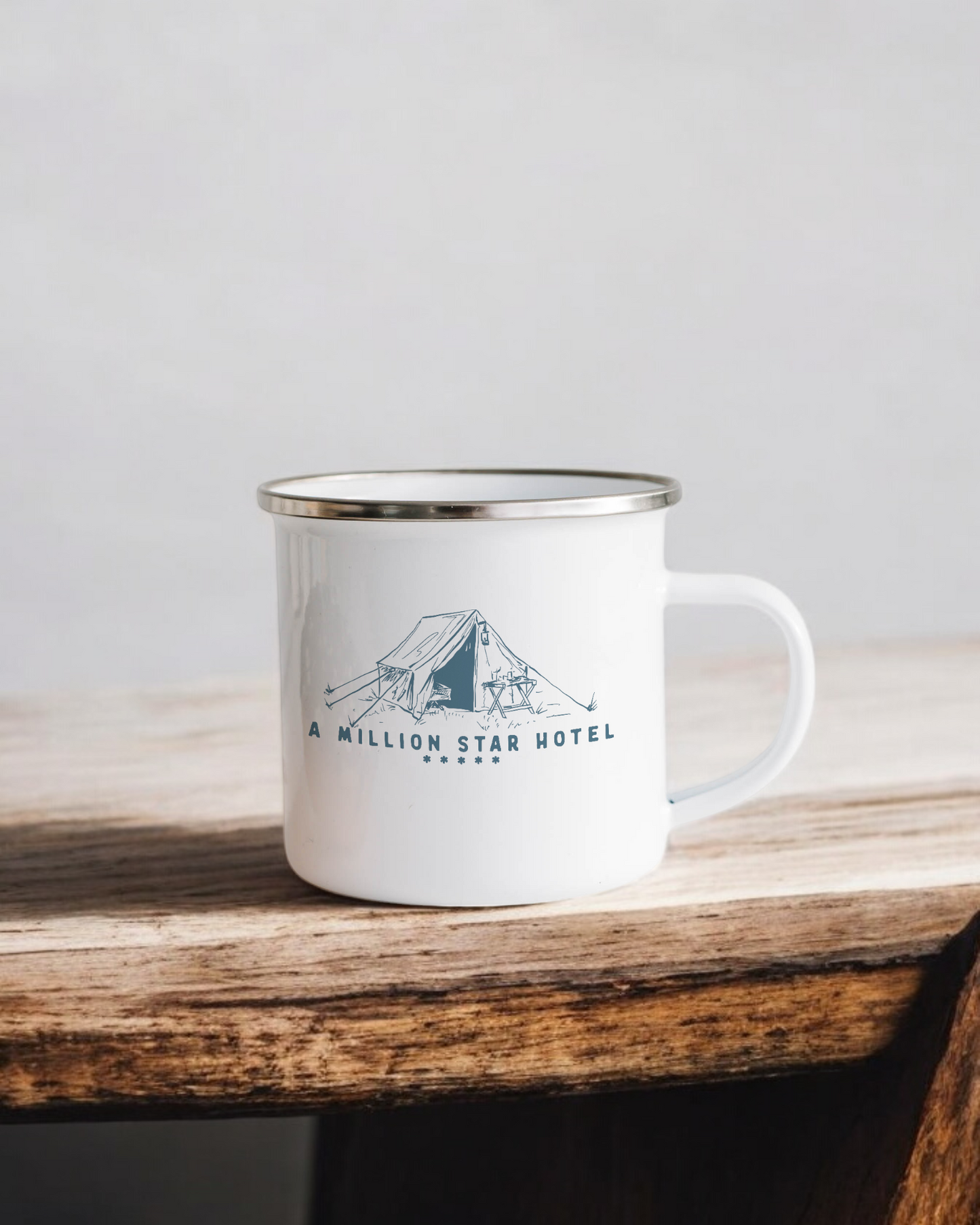 Million star hotel - Enamel Camper Mug