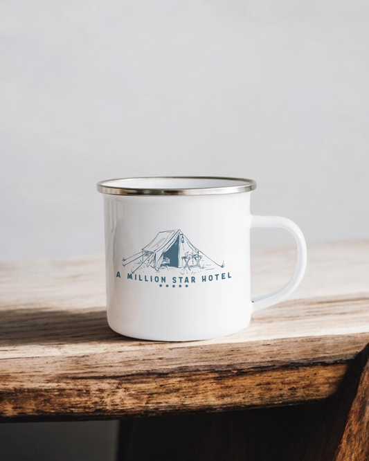 Million star hotel - Enamel Camper Mug