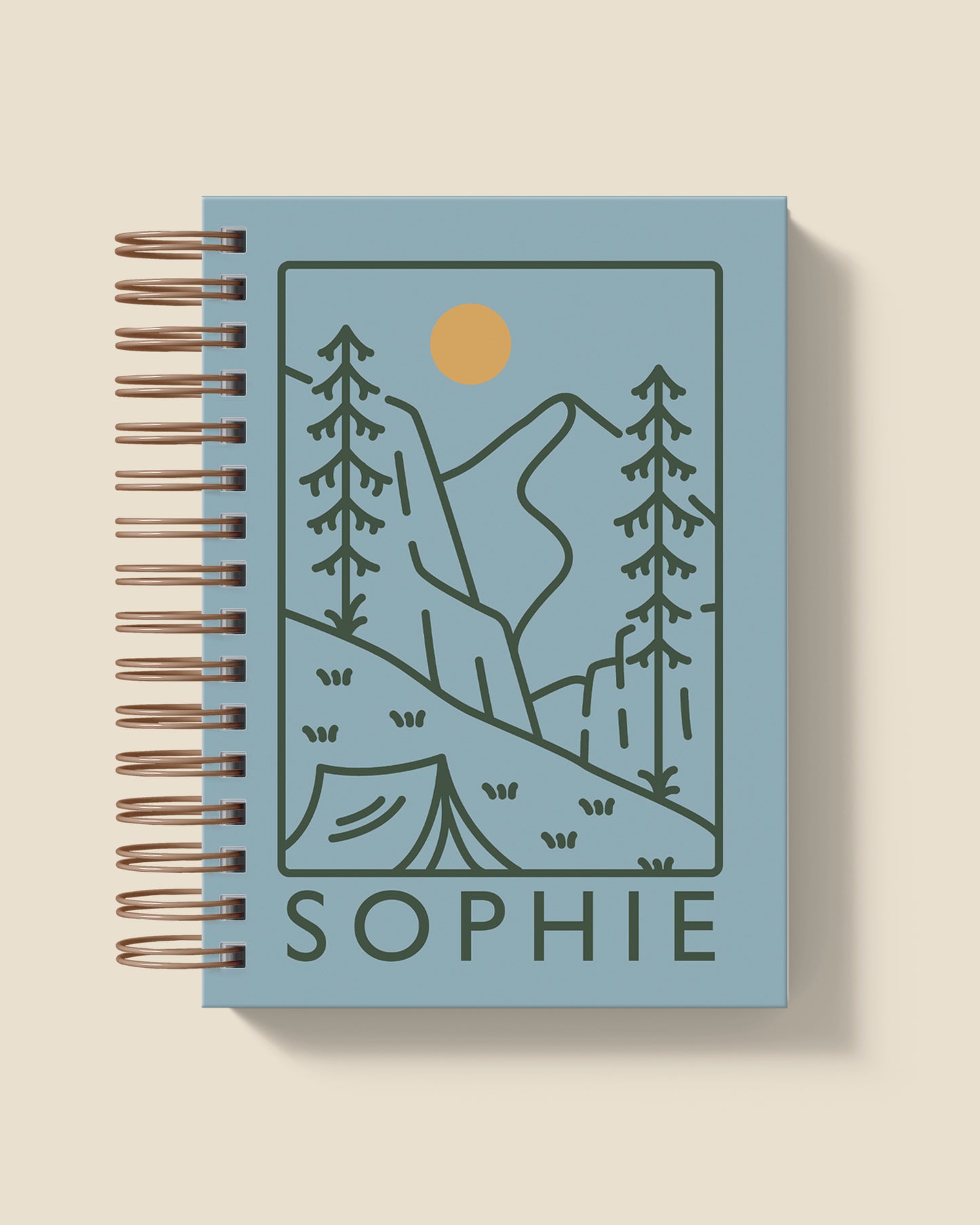 Let's go camping Personalised Notebook