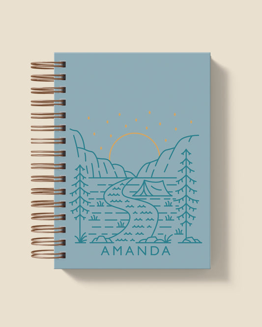 Let's go camping Personalised Notebook