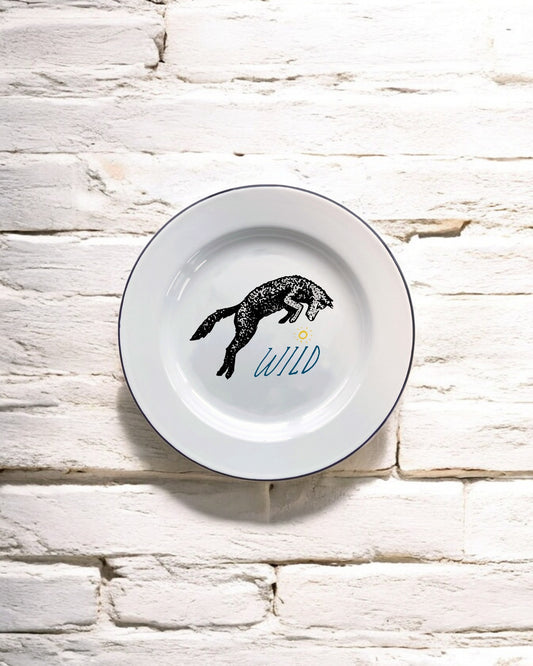 Wild Decorative Enamel Plate