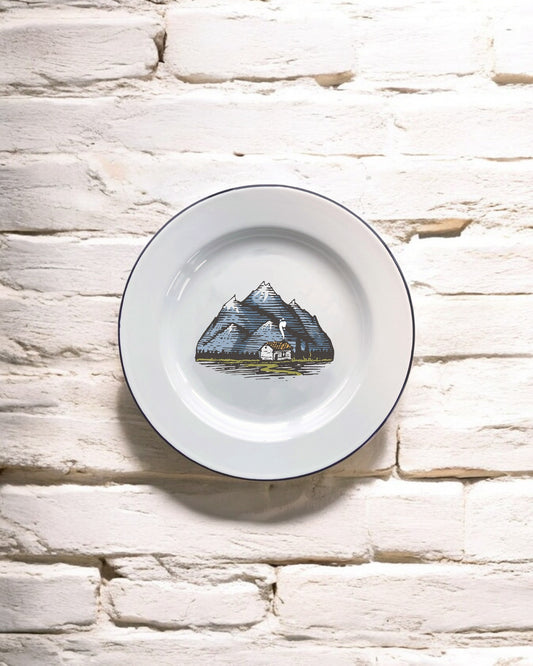 Mountain Bothy Decorative Enamel Plate