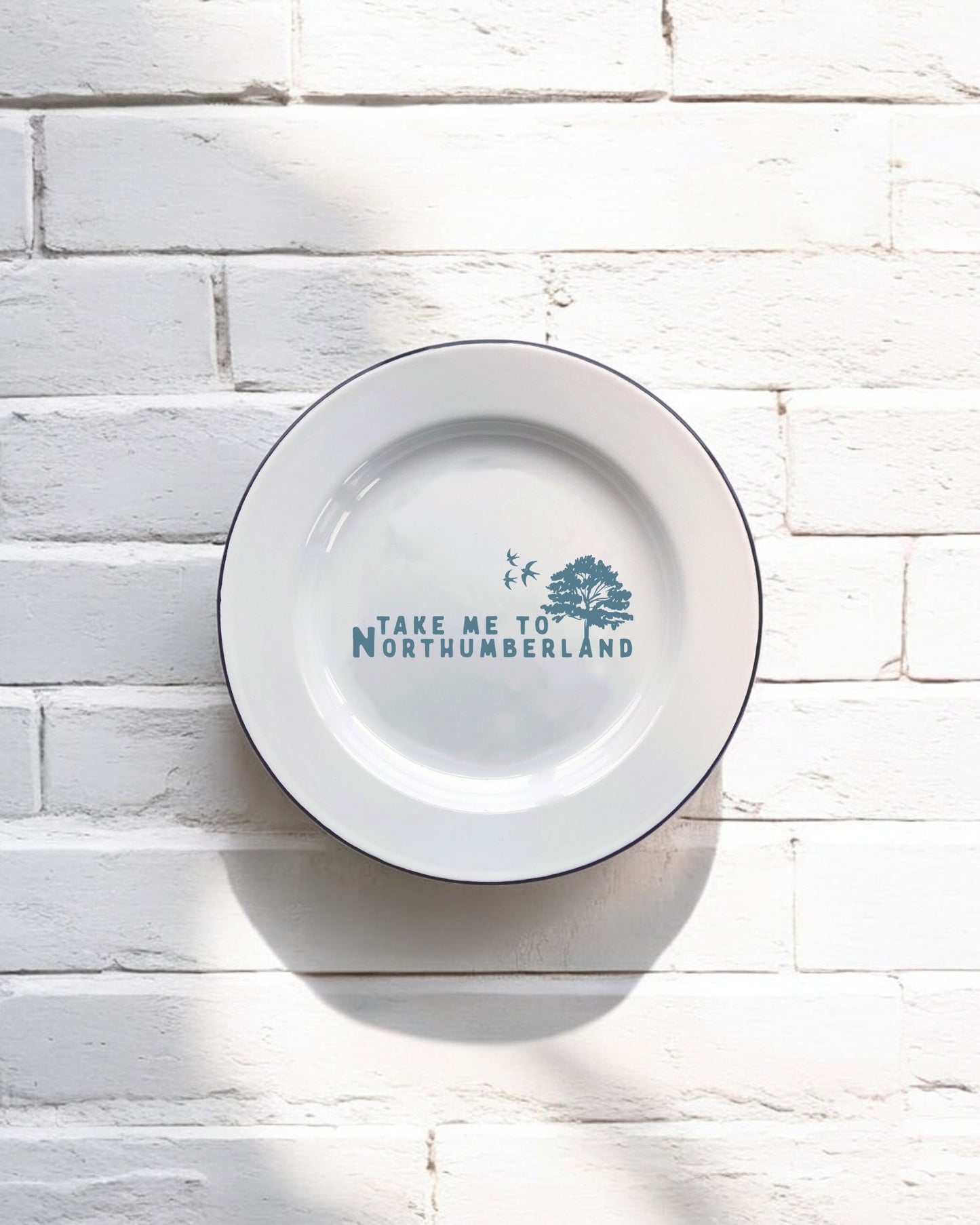 Take me to Northumberland Decorative Enamel Plate