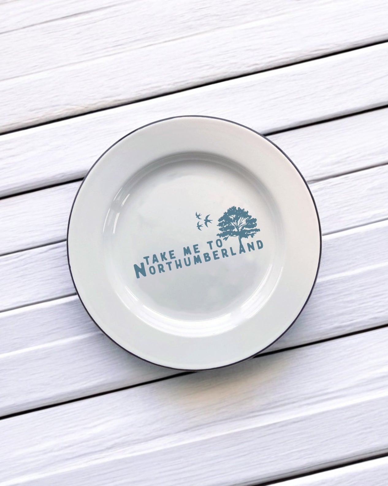 Take me to Northumberland Decorative Enamel Plate