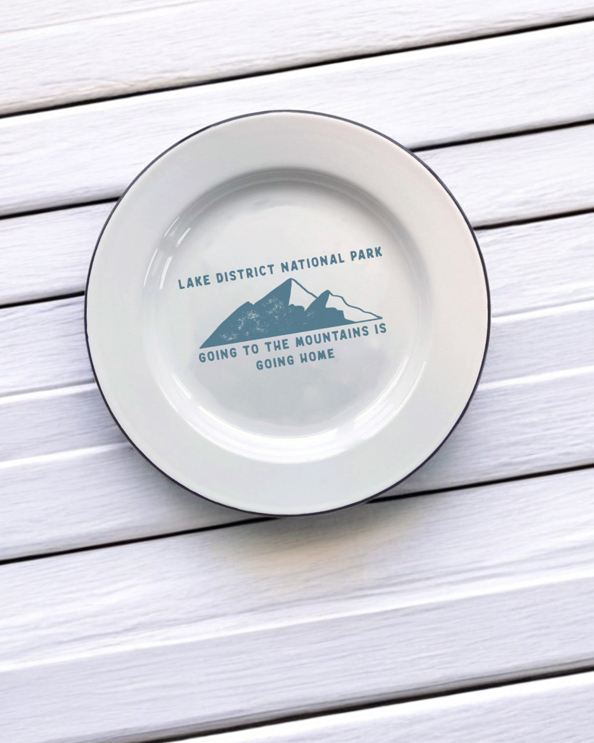 Lake District National Park Decorative Enamel Plate