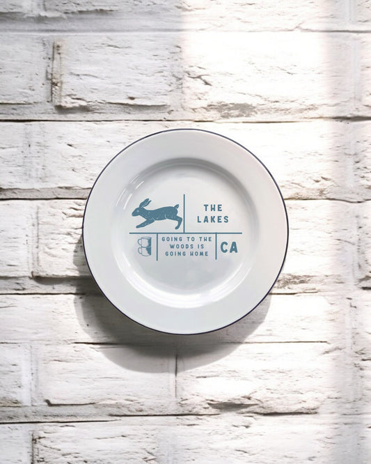 The Lakes Decorative Enamel Plate