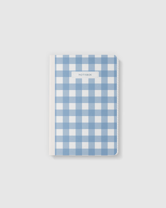 Blue Gingham Exercise Pad - Large