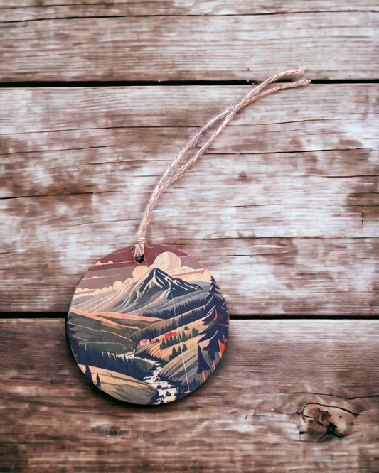 The Lake District - Wooden Ornament