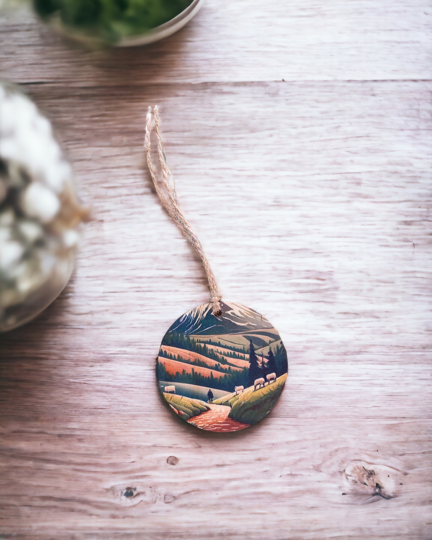 The Lake District - Wooden Ornament