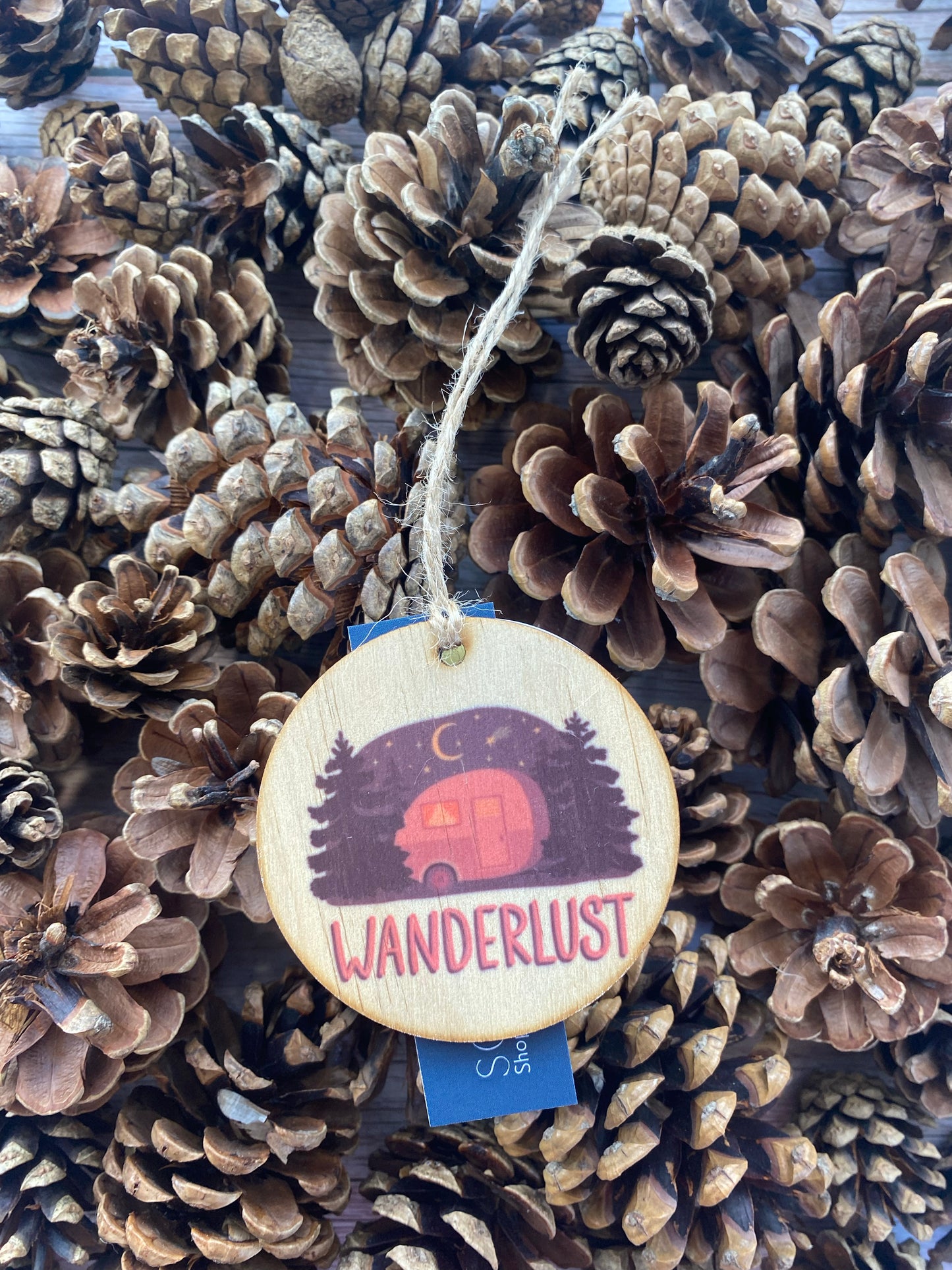 Wanderlust - Wooden Ornament