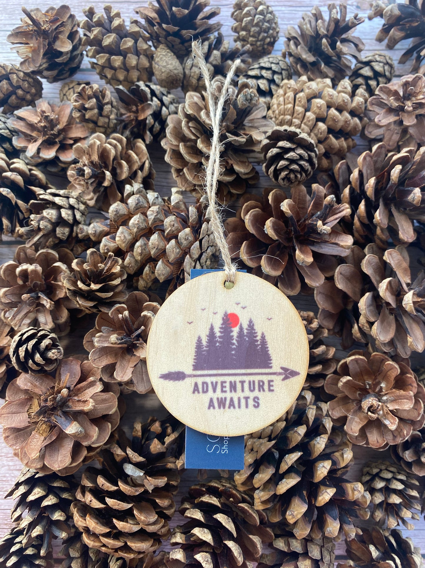 Adventure Awaits - Wooden Ornament