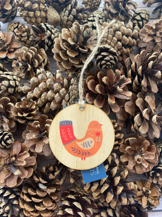 Partridge, all the pretty horses - Wooden Ornament