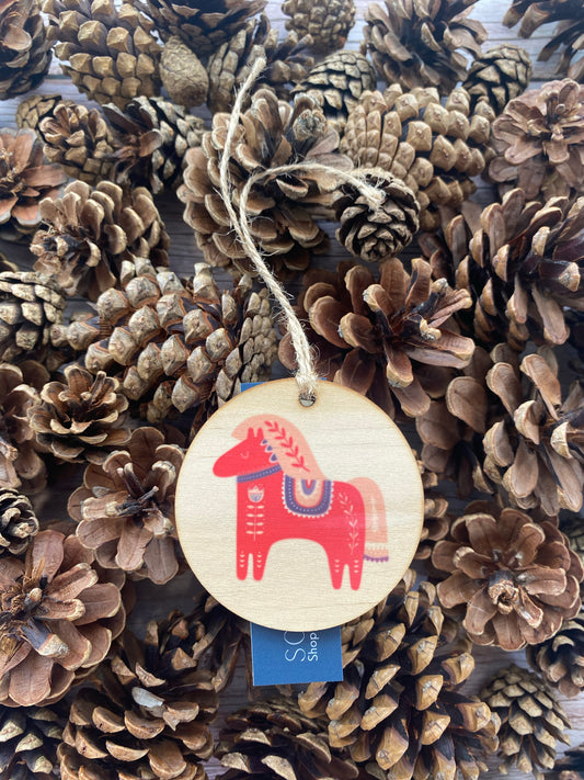 Dala horse, all the pretty horses - Wooden Ornament