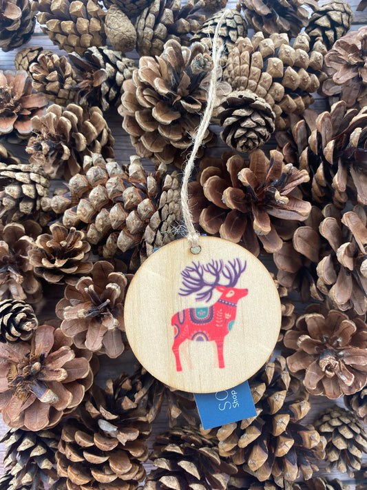 Stag, all the pretty horses - Wooden Ornament