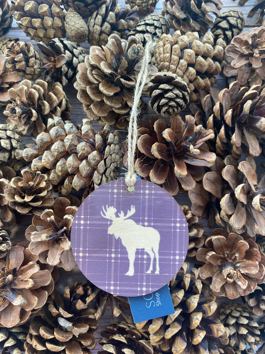 Moose - Wooden Ornament