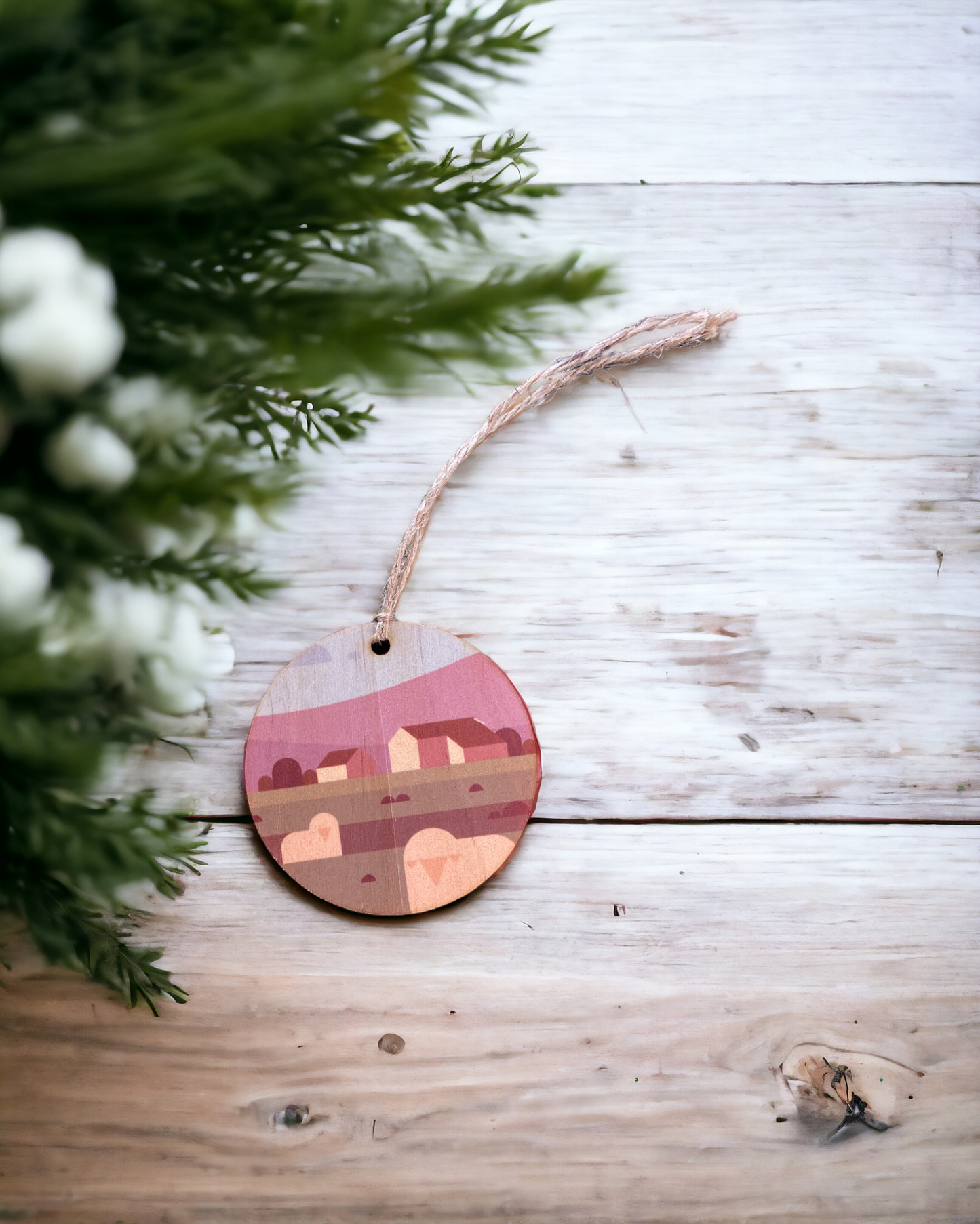 Yorkshire Dales - Wooden Ornament