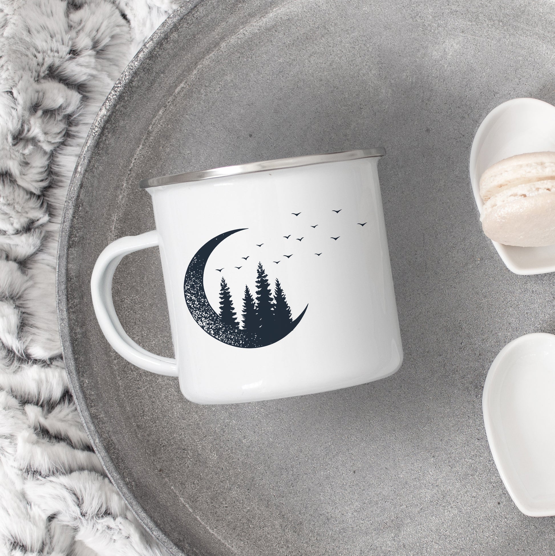 Forest Moon - Enamel Mug - Sovende Bjorn