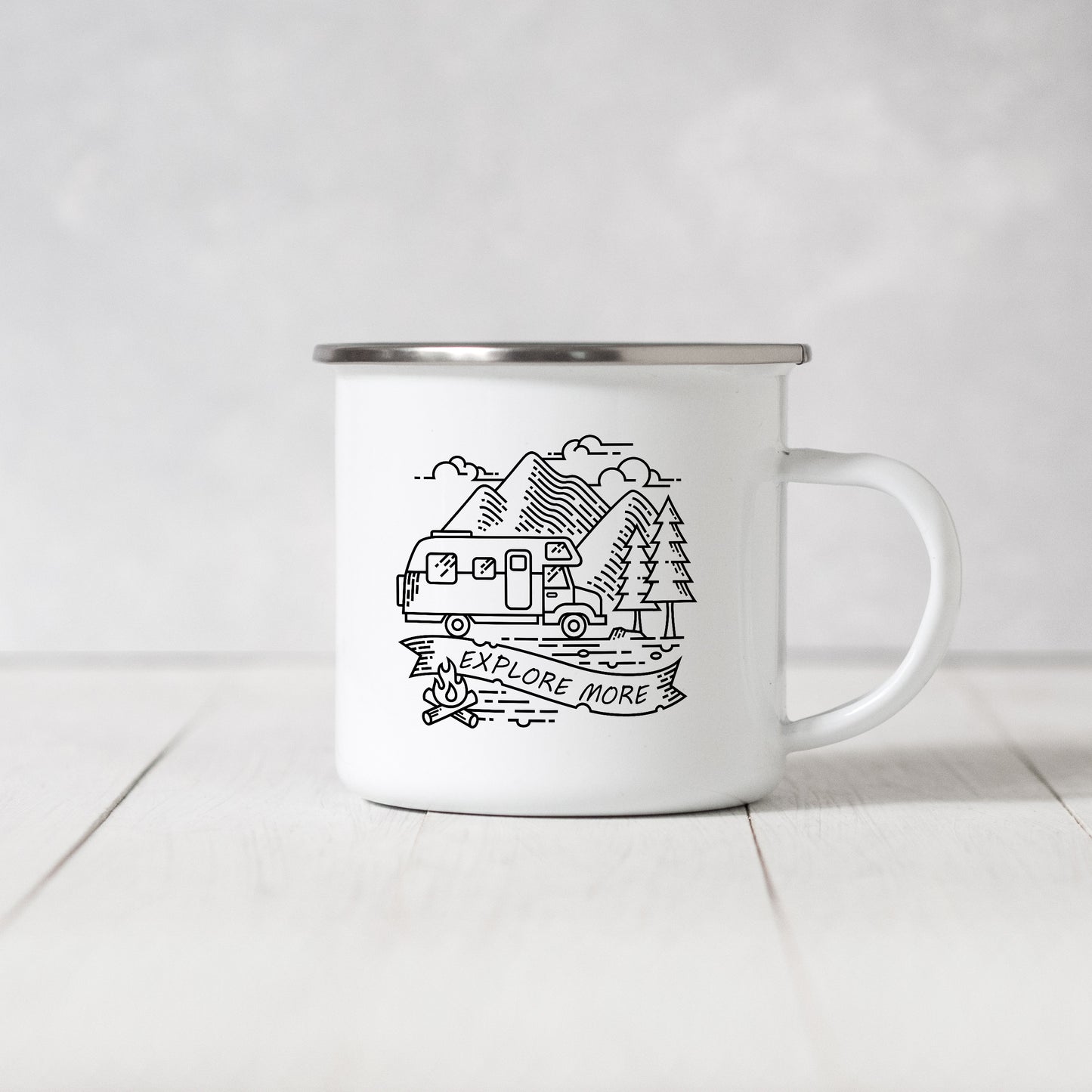 Explore More - Enamel Mug - Sovende Bjorn