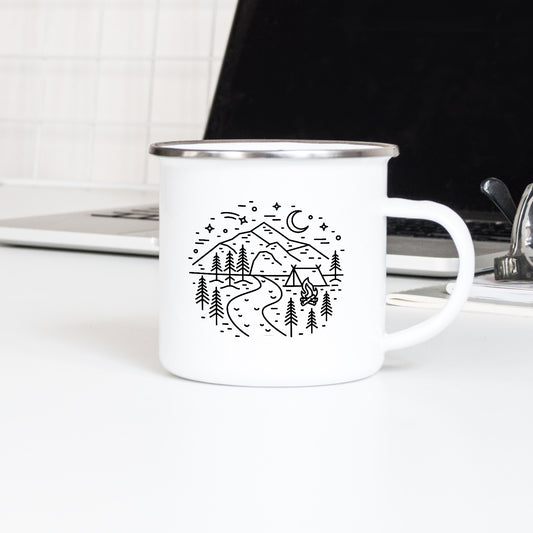 Mountain Bothy - Enamel Mug