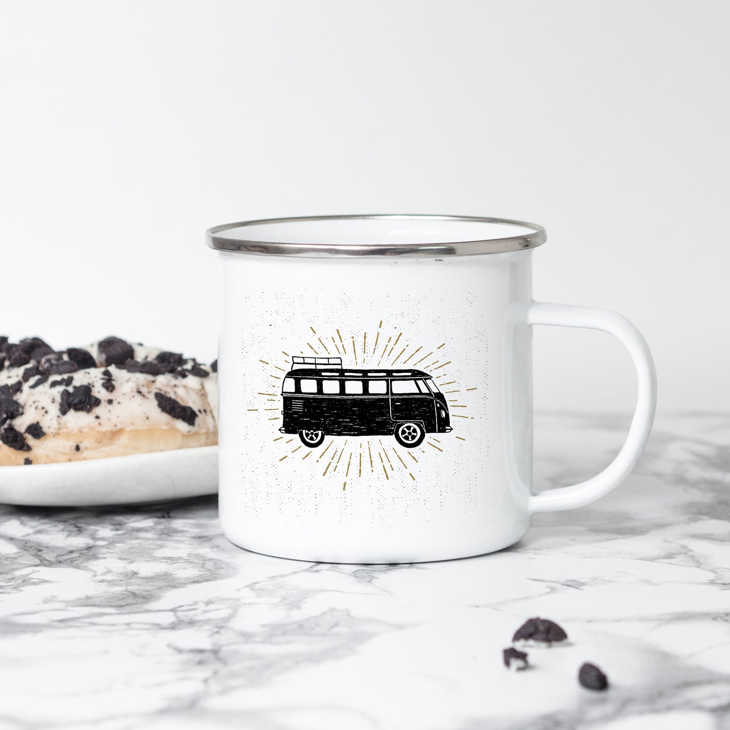 Campervan - Enamel Mug - Sovende Bjorn