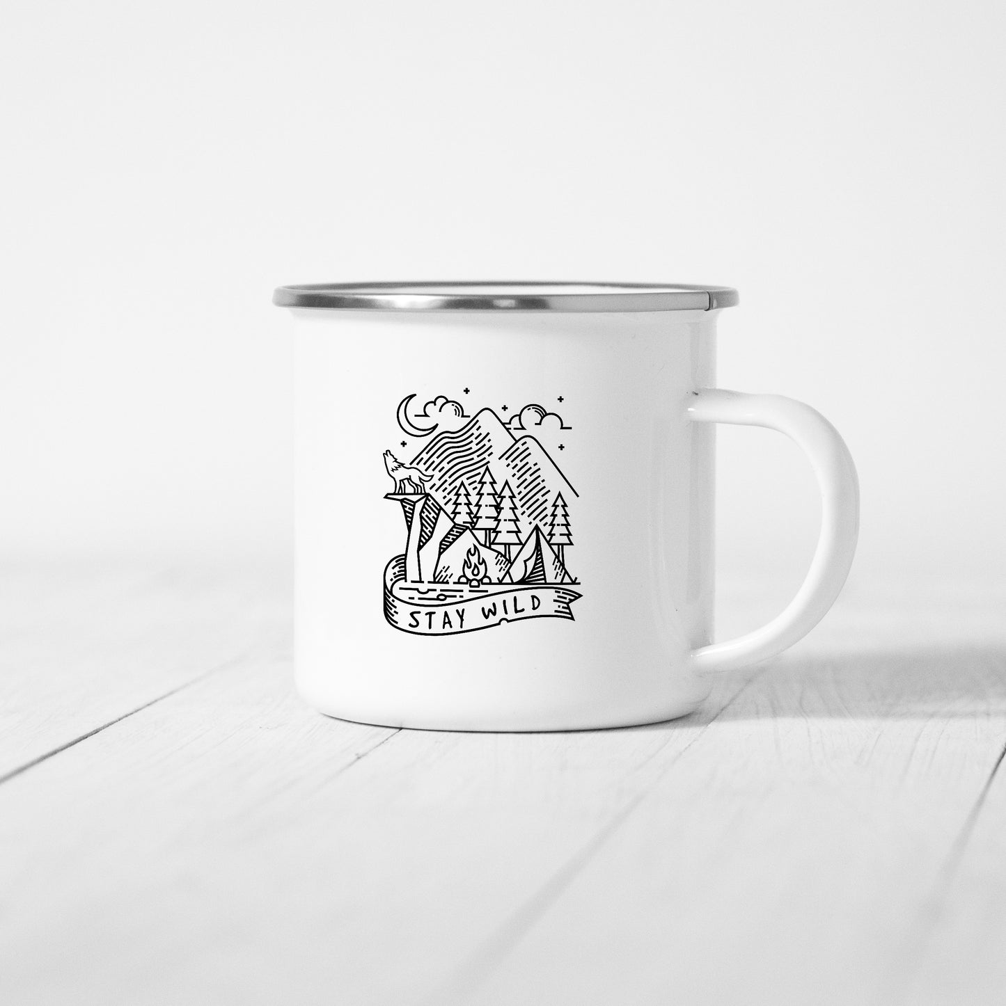 Stay Wild - Enamel Mug - Sovende Bjorn