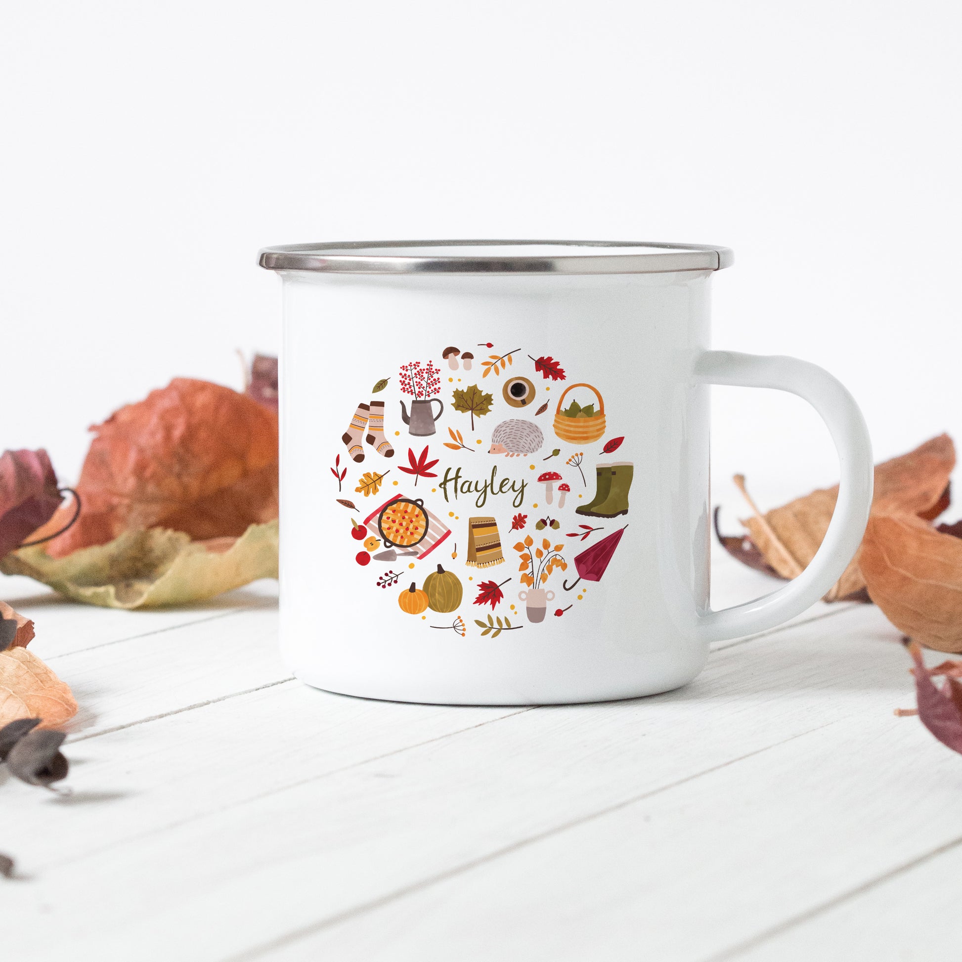 Custom Autumnal Mug - Sovende Bjorn