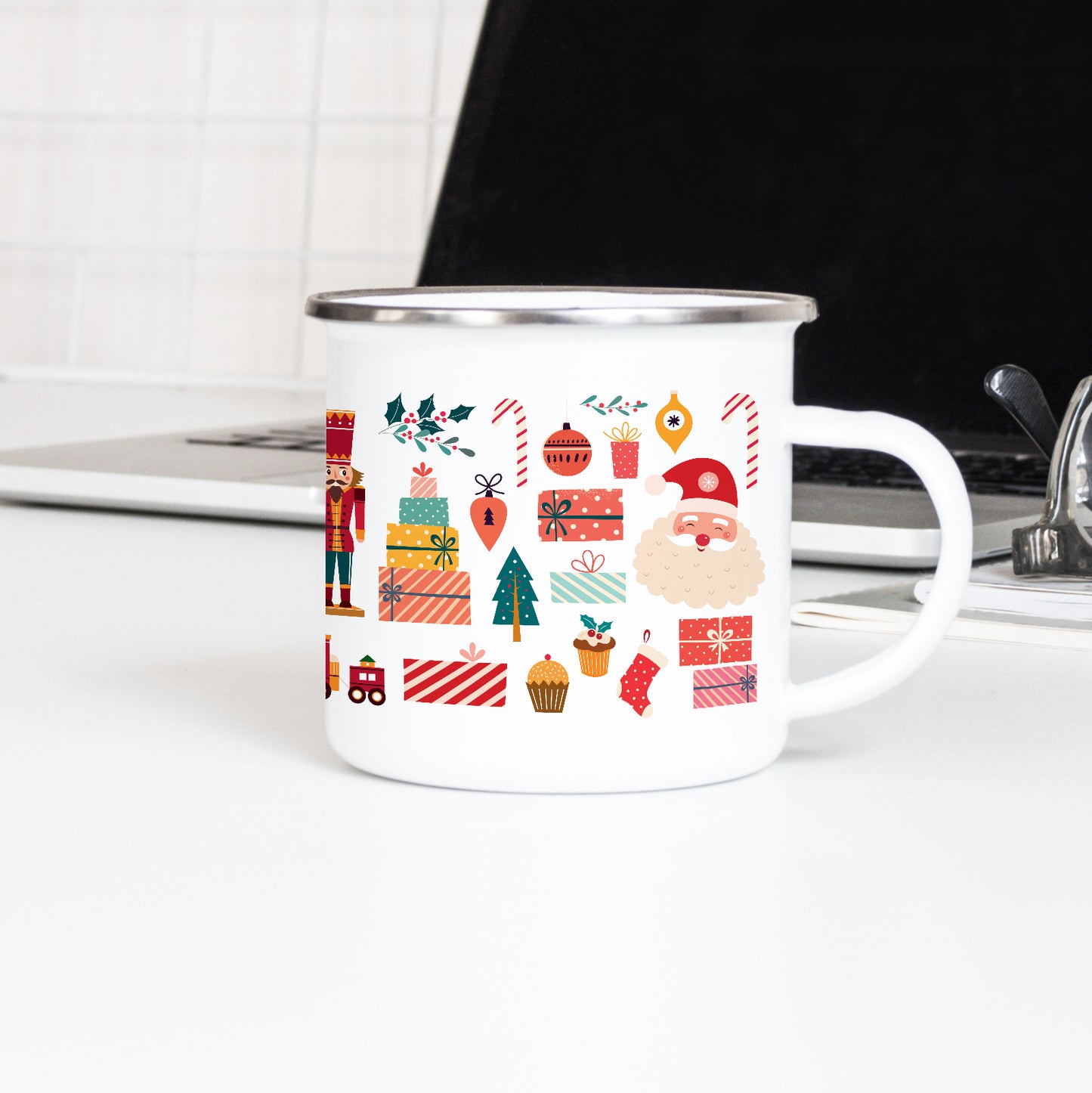 From the toy box - Christmas Enamel Mug