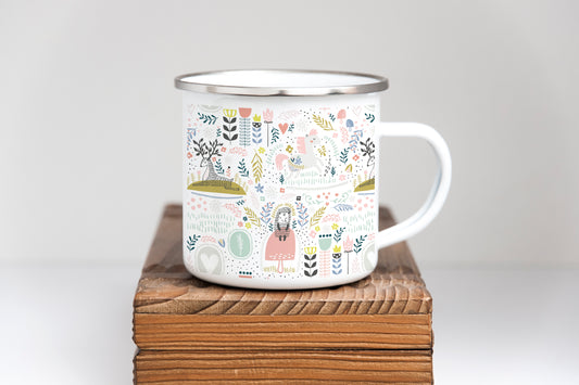 Christmas in the forest - Christmas Enamel Mug