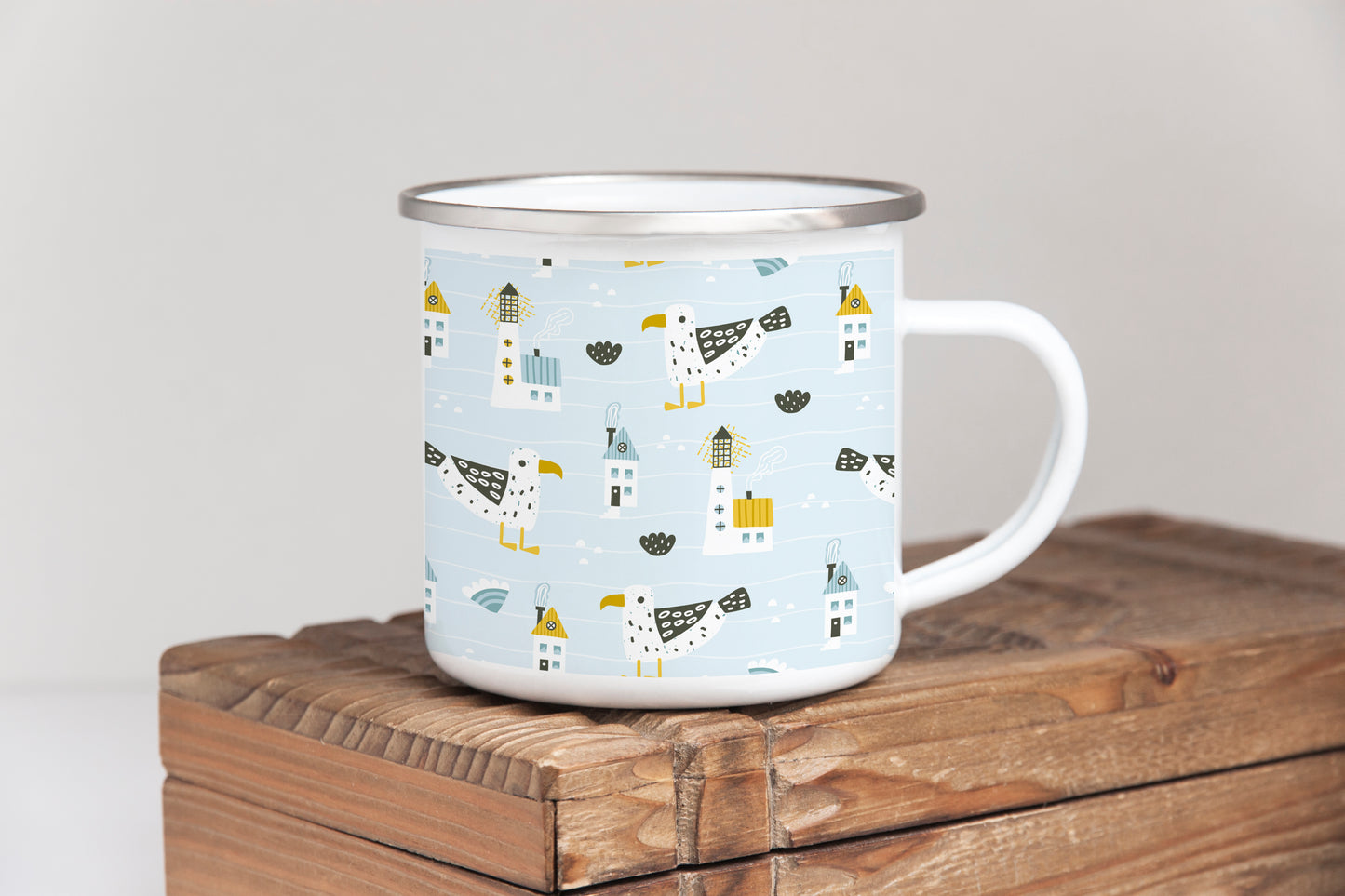 Seagulls - Enamel Mug