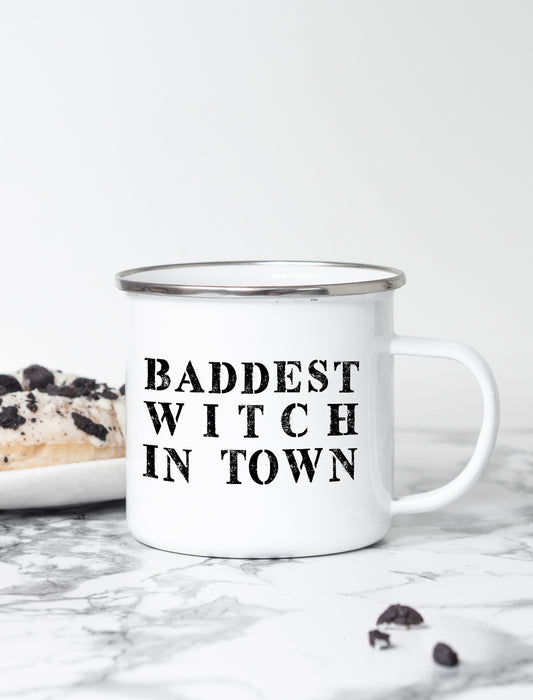 Baddest Witch In Town - Enamel Mug