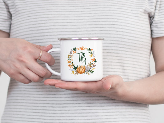 Personalised Autumn Mug