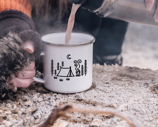 Mountain Camping - Enamel Mug