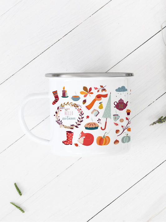 Autumn Days - Enamel Mug