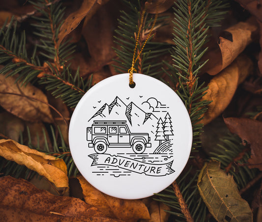 Adventure Ceramic Ornament