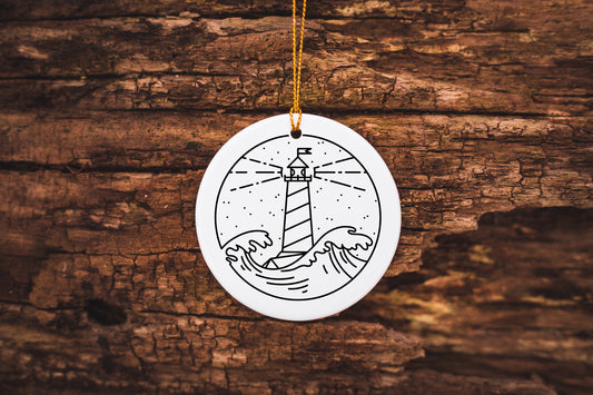 Lighthouse Ceramic Ornament