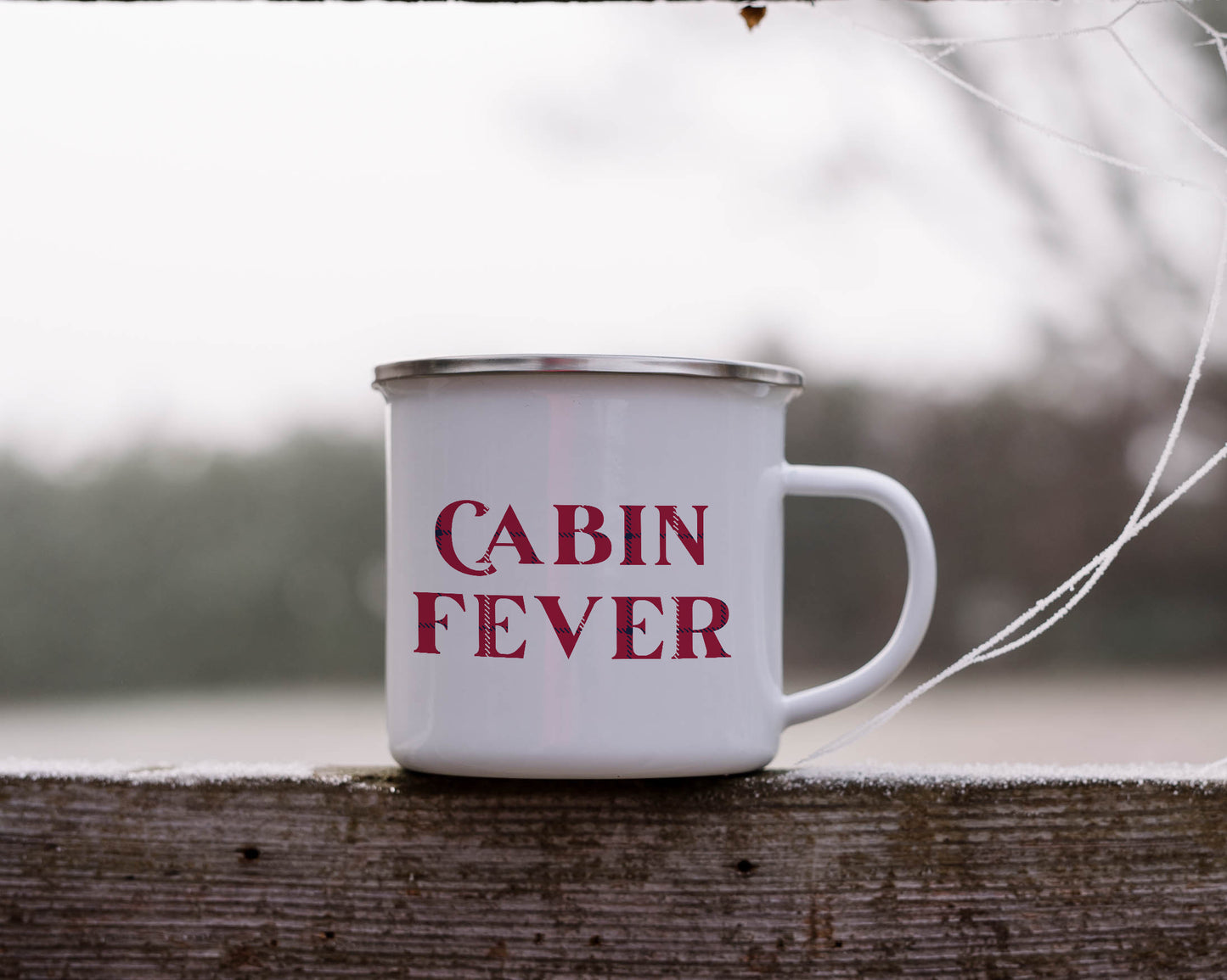 Cabin Fever - Enamel Camping Mug