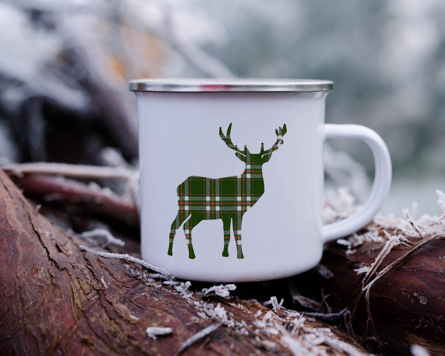 Deer Stag - Enamel Camping Mug