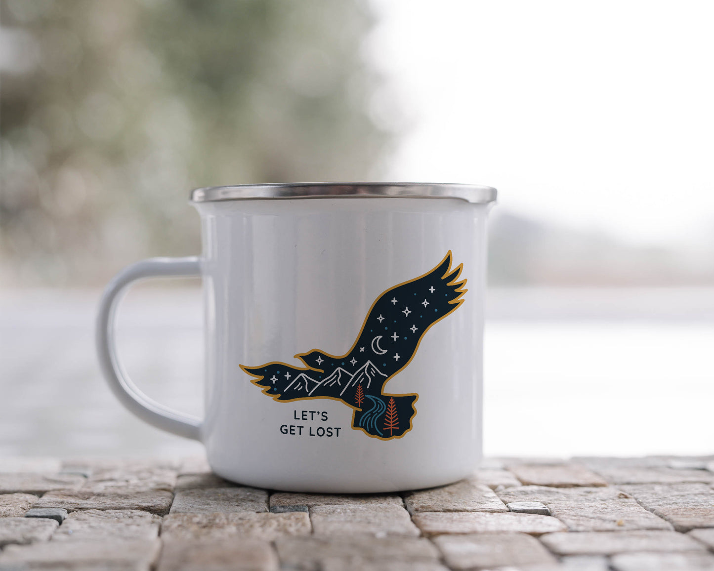 Let's Get Lost - Enamel Mug