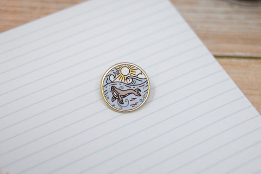 Whale Pin Badge -  Pin Badge