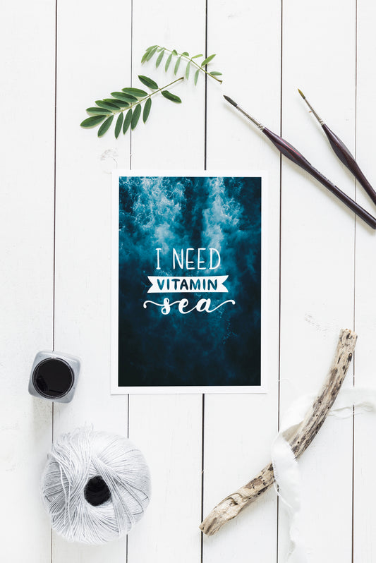 I Need Vitamin Sea A5 Print