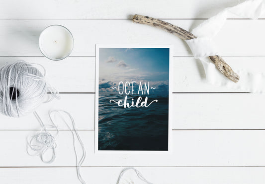 Ocean Child A5 Print