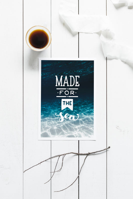 Made for the sea A5 Print