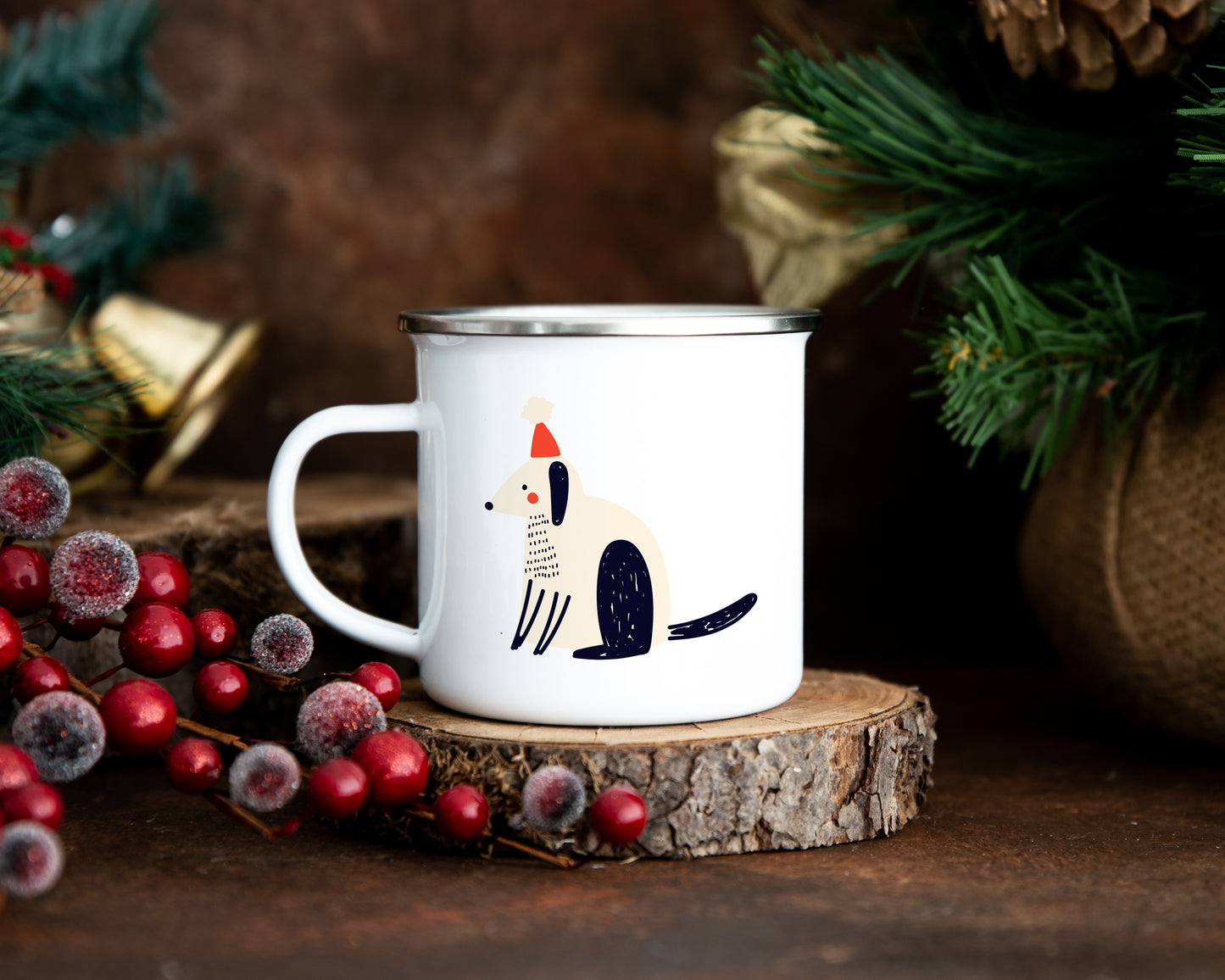 From the Toy Box - Christmas Enamel Mug