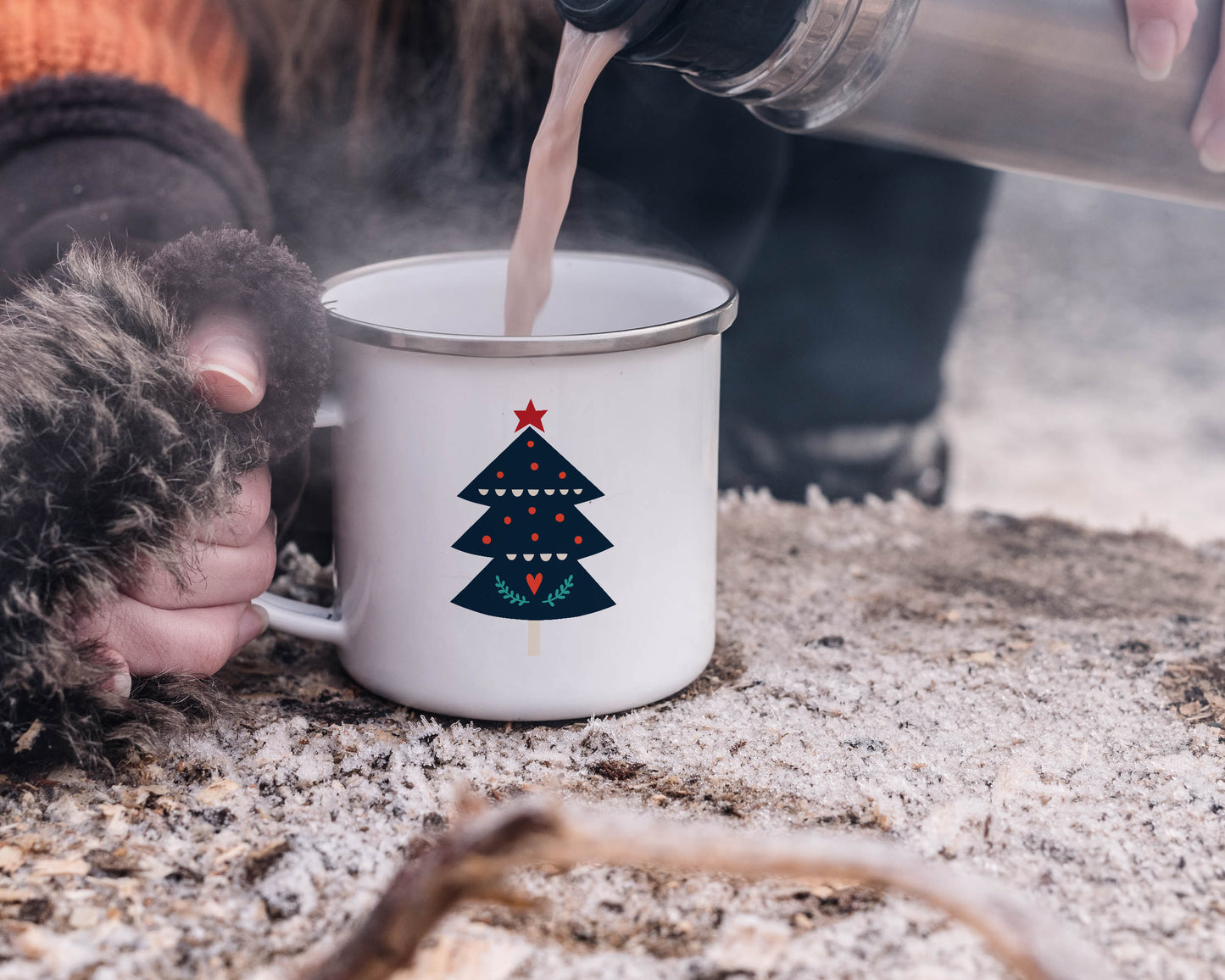 From the Toy Box - Christmas Enamel Mug