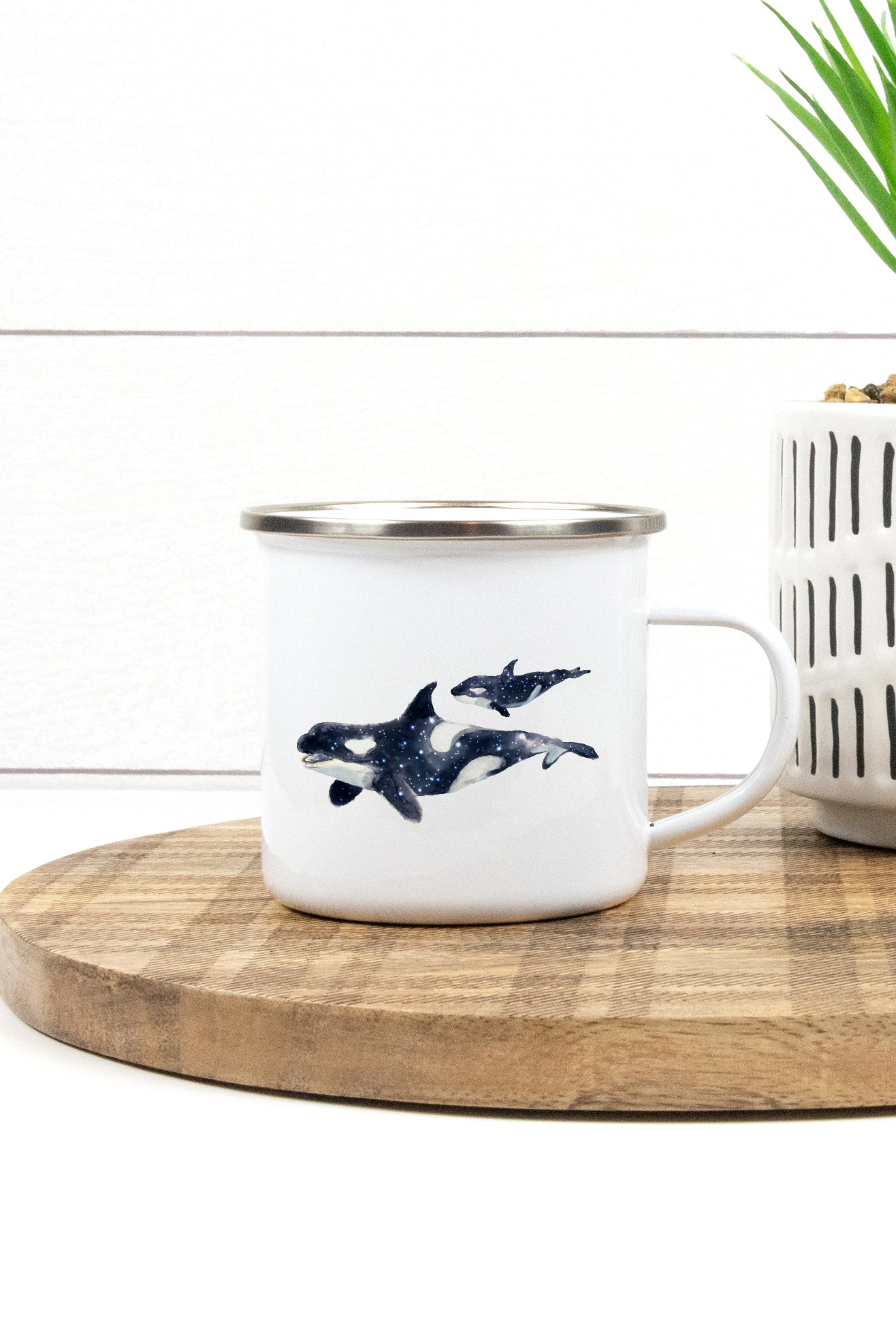 Whales - Enamel Mug