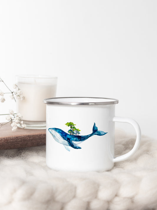 Whales - Enamel Mug