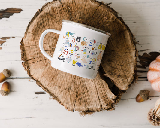 Animal Alphabet - Enamel Mug